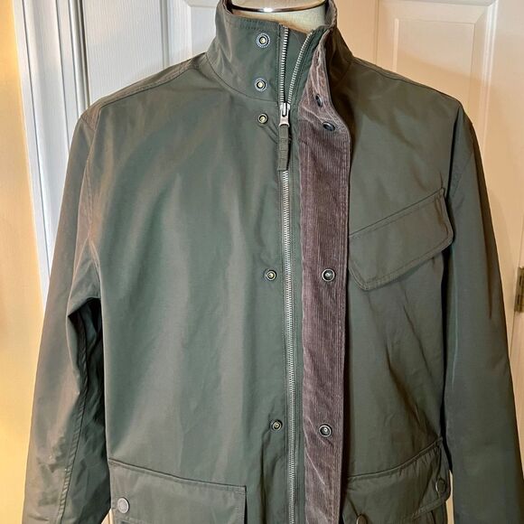 EUC Men's Timberland Waterproof Dark Olive Green Classic Field Jacket Size XL - Picture 3 of 8